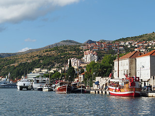 Image showing Dubrovnik,  Croatia, august 2013, new Dubrovnik harbor