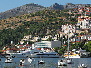 Image showing Dubrovnik,  Croatia, august 2013, new Dubrovnik harbor