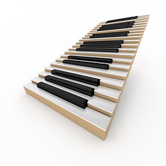 Image showing Piano stair