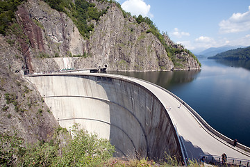 Image showing road over a big dam