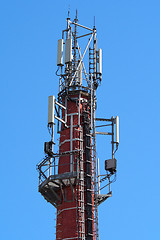 Image showing GSM Antennas on old chimney