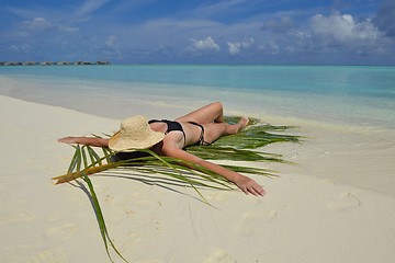 Image showing happy woman enjoy  summer time