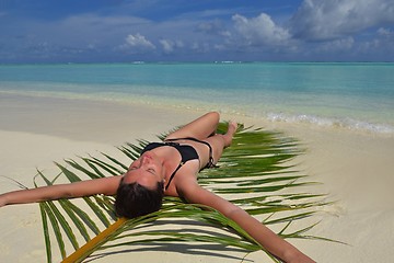 Image showing happy woman enjoy  summer time