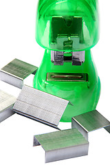 Image showing Green Stapler