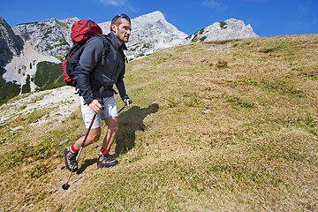 Image showing Hiking