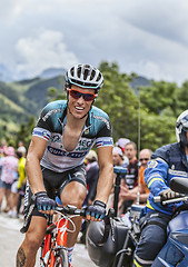 Image showing Sylvain Chavanel Climbing Alpe D'Huez