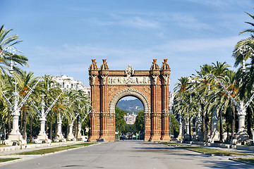 Image showing Arc de Triomf in Barcelona