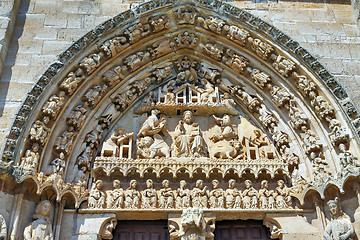 Image showing Iglesia de Santa Maria la Real, Sasamon, Spain