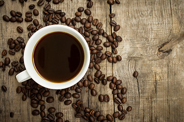 Image showing Coffee Cup with beans