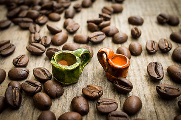 Image showing Miniature coffee cups