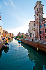 Image showing Venice Italy unusual scenic view