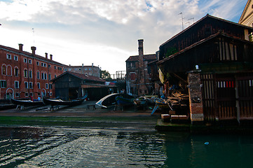 Image showing Venice Italy San Trovaso squero view