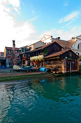 Image showing Venice Italy San Trovaso squero view