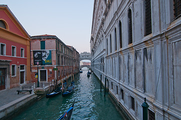 Image showing Venice Italy sight bridge