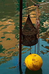 Image showing Venice Italy fishing gear on canal