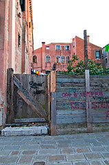 Image showing Venice Italy old door