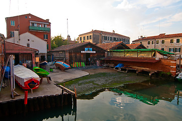 Image showing Venice Italy  squero view