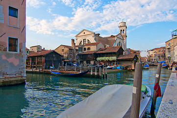 Image showing Venice Italy San Trovaso squero view