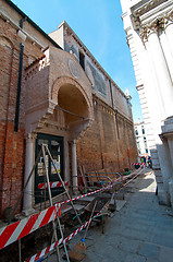 Image showing Venice italy unusual road work 