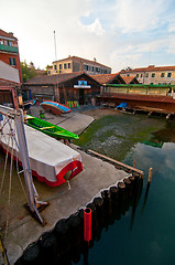 Image showing Venice Italy  squero view