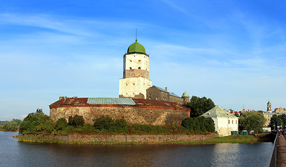 Image showing old sweden castle on island in vyborg russia