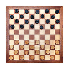 Image showing checkerboard with checkers spaced