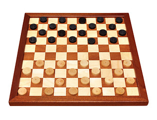 Image showing checkerboard with checkers spaced