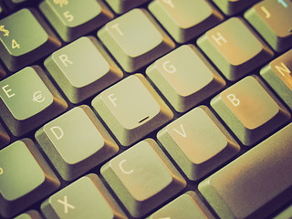 Image showing Retro look Computer keyboard