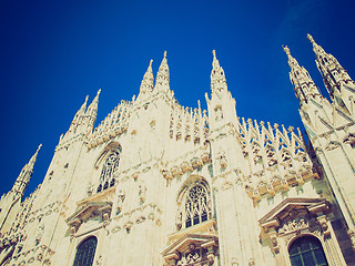 Image showing Retro look Duomo, Milan