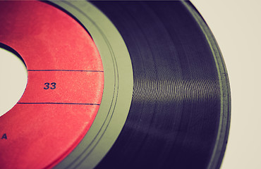 Image showing Retro look Vinyl record