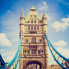 Image showing Vintage look Tower Bridge, London