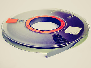 Image showing Retro look Tape reel