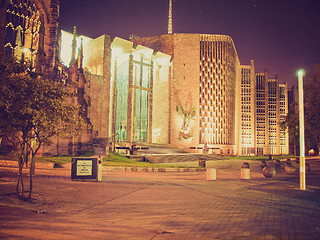 Image showing Retro look Coventry Cathedral