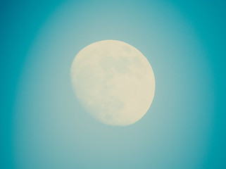 Image showing Retro look Full moon