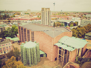 Image showing Retro look Coventry Cathedral