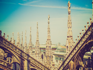 Image showing Retro look Duomo, Milan