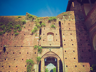 Image showing Retro look Castello Sforzesco, Milan