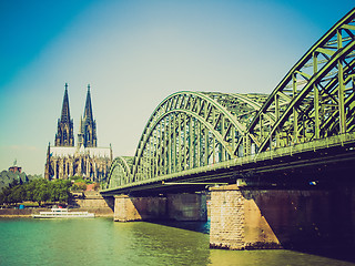 Image showing Retro look Koeln panorama