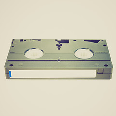 Image showing Retro look VHS tape cassette
