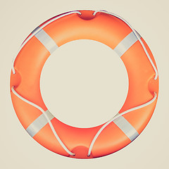 Image showing Retro look Life buoy