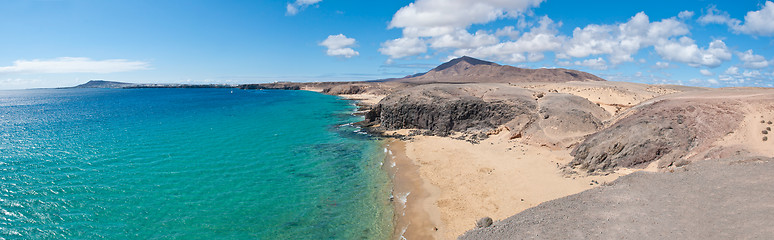 Image showing Papagayo Beach in Lanzarote