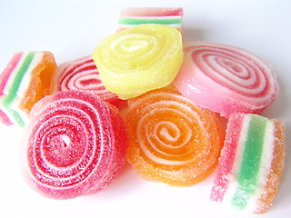 Image showing Spiral candies