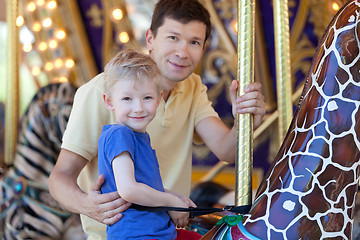 Image showing family at amusement park