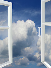 Image showing opened window to the heaven