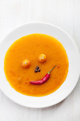 Image showing smiling face made ??of vegetables