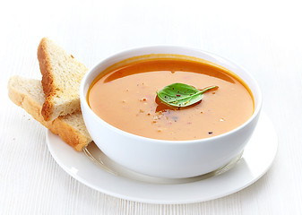 Image showing bowl of squash soup