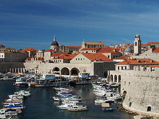 Image showing Dubrovnik, Croatia, august 2013, old city harbor