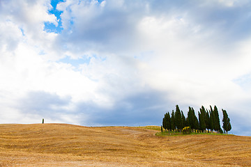 Image showing Tuscany before the storm