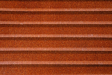 Image showing Rusty corrugated metal