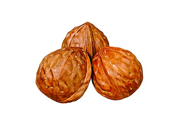 Image showing Walnuts from a tree, isolated
